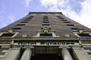 Hotel Syracuse, located a couple blocks from the Oncenter, has been vacant since 2004. A city agency recently agreed to lease the building to the Syracuse Community Hotel Restoration Co. The company has said it intends to invest in the hotel and turn it into a modern facility.