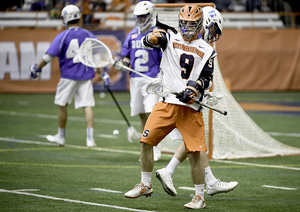 Tim Barber his first career game for SU in place of the injured Randy Staats last Sunday. He provides a viable third option at attack and may make his second straight start against Notre Dame on Saturday.