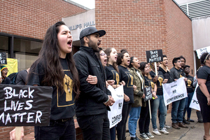 Students at Ithaca College protest how the Ithaca administration handled racial incidents on campus. In response, the dean of Ithaca College announced he would work to hire a new Chief Diversity Officer.