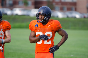 Sophomore walk-on Winston Lee (32) moved from running back to defensive back during training camp. SU's updated roster now indicates him as a DB.
