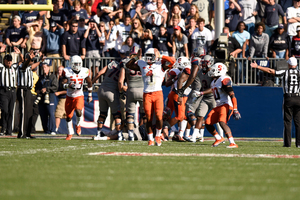 Syracuse blew a 14-point lead to start the game, but its defense held on with key stops late to seal the win against Connecticut on Saturday.