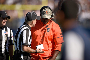Dino Babers is 2-2 as Syracuse's head coach. SU takes on Notre Dame on Saturday at noon.