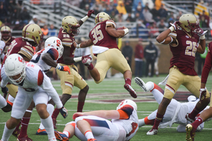 Syracuse committed a lot of penalties in a sloppy game but still managed to come away with a 28-20 victory over Boston College. 