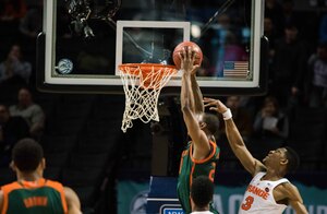Syracuse couldn't hold the Hurricanes to under 60 points on Wednesday. 