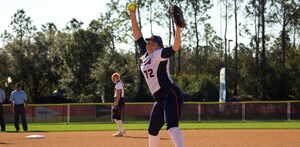 Junior right-hander AnnaMarie Gatti lasted only four and two-thirds innings after giving up seven runs.