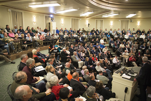 Audience members were engaged at the debate, offering applause and numerous questions for central New York officials.