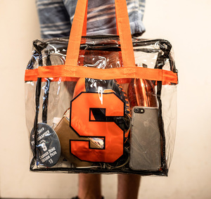 There are 13 other universities in the Atlantic Coast Conference with clear-bag policies.  