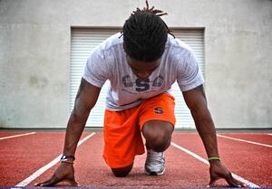 Shamel Lewis overcame a slew of obstacles growing up to compete for the Syracuse track and field team. He will graduate on Sunday after five years at SU.